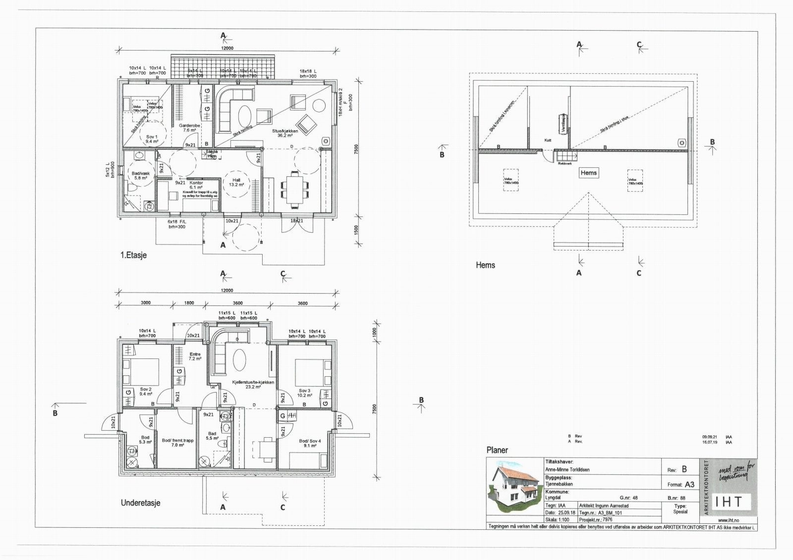 Plantegning ny bolig Galleribilde