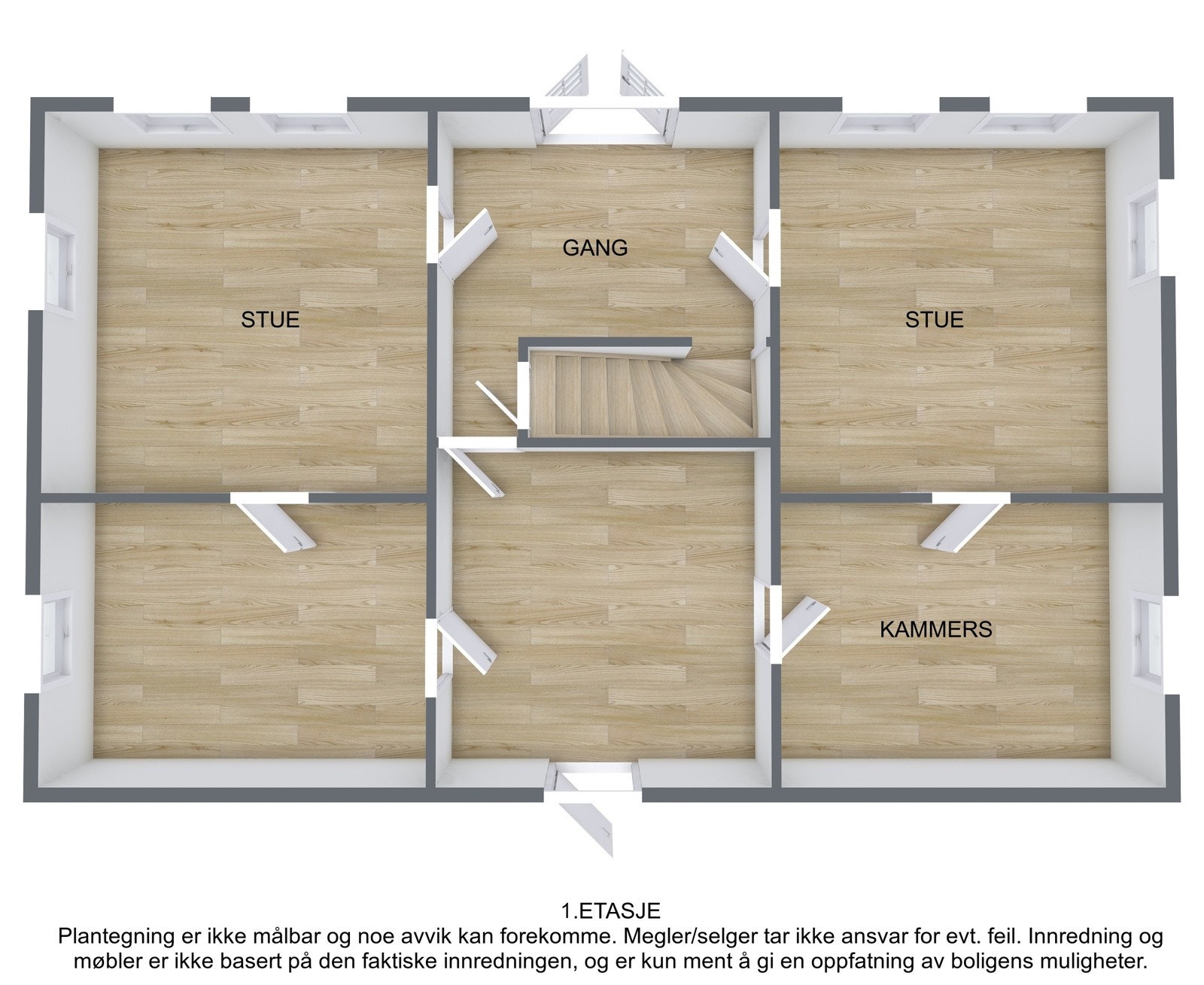 Plantegning gml. bolig Galleribilde