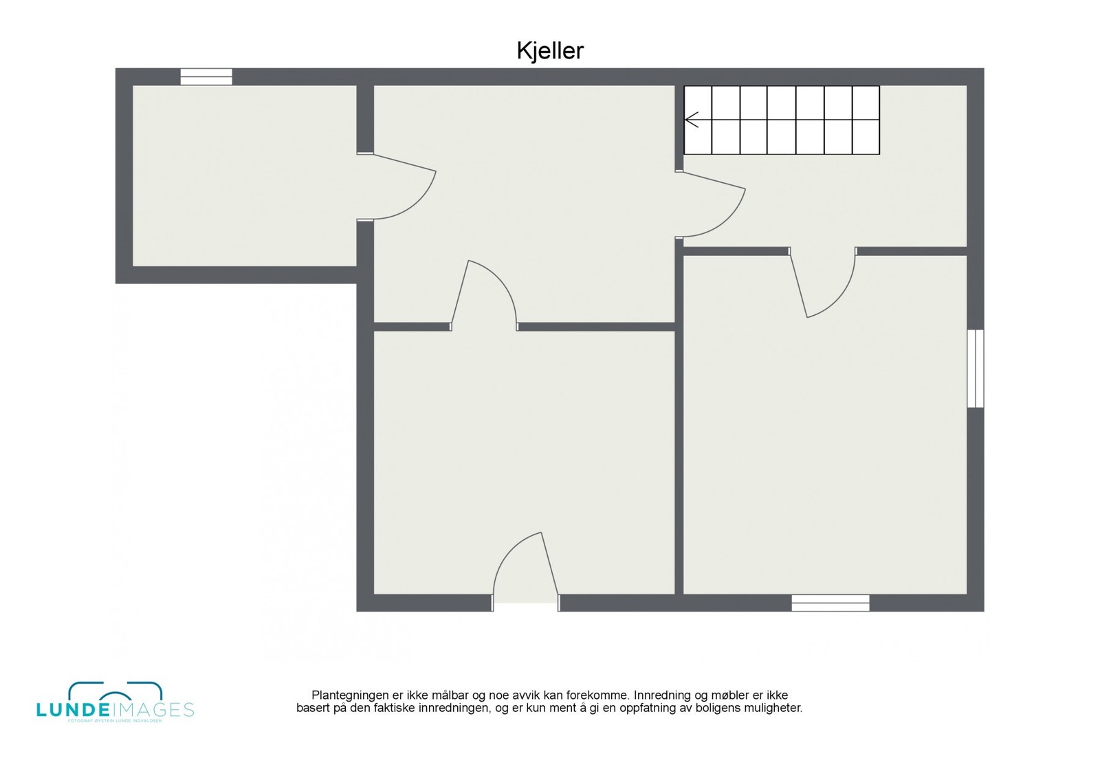 Planskisse kjeller - Ikke målbar Galleribilde
