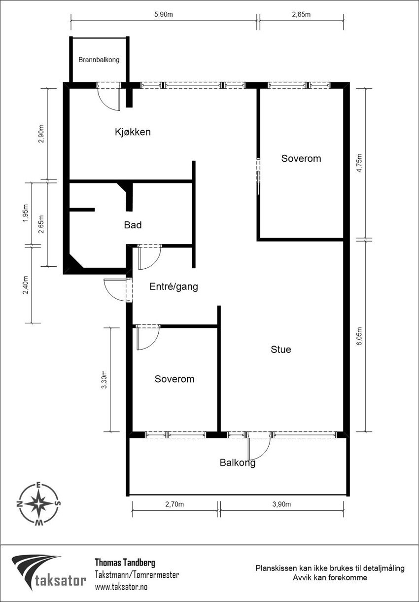 Plantegning Galleribilde