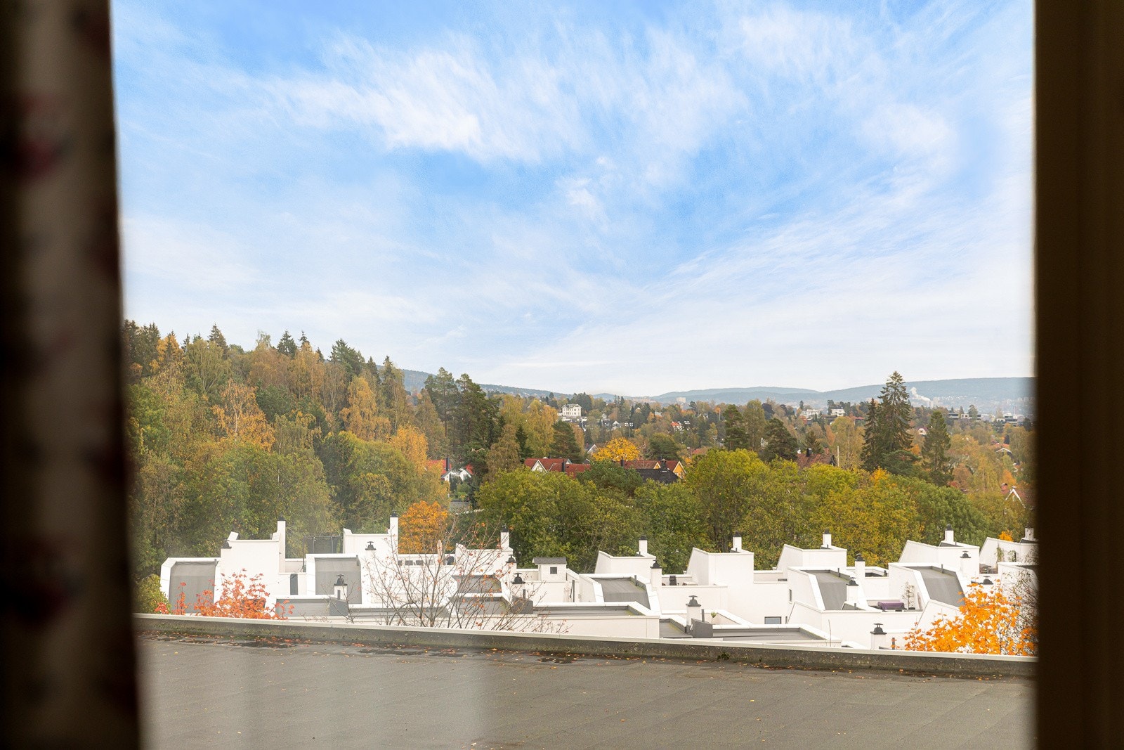 Fin utsikt fra leiligheten. Galleribilde