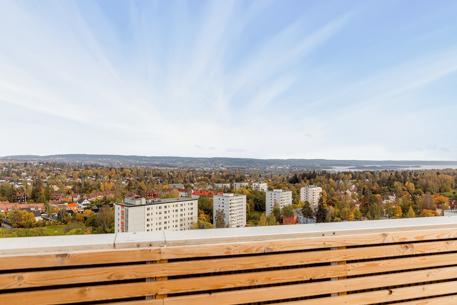 Sol og flott utsikt kan nytes på takterrassene. Galleribilde