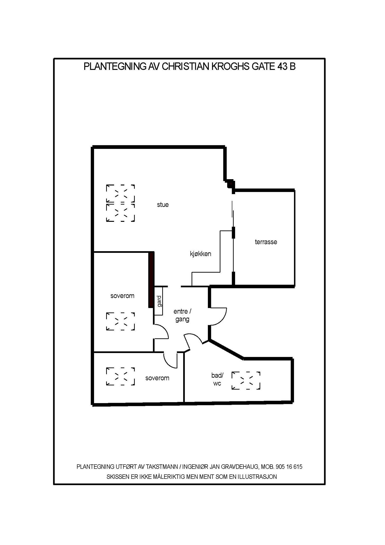 Plantegning. Galleribilde