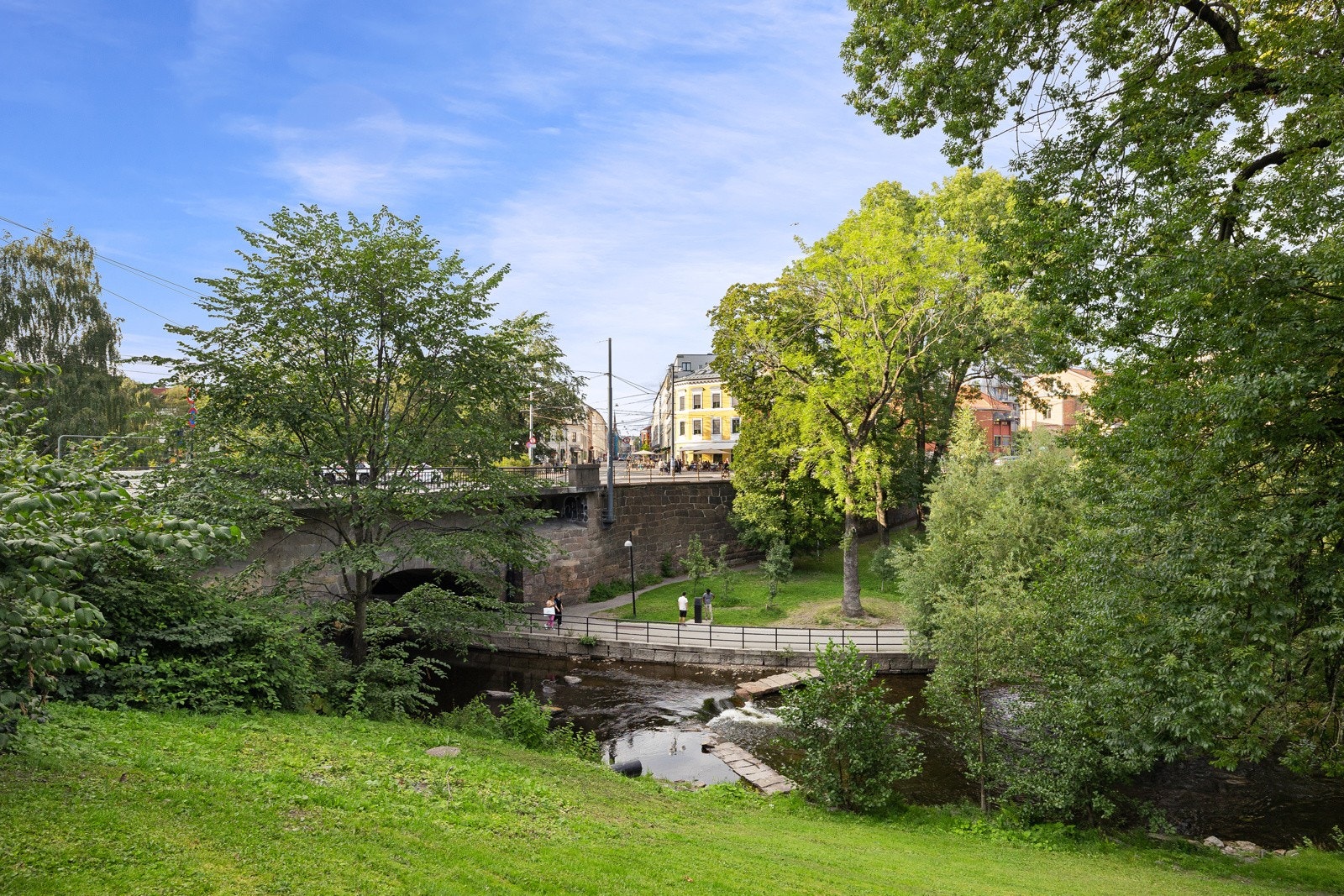 Fra leiligheten er det kort vei til fine turområder langs Akerselva. Galleribilde