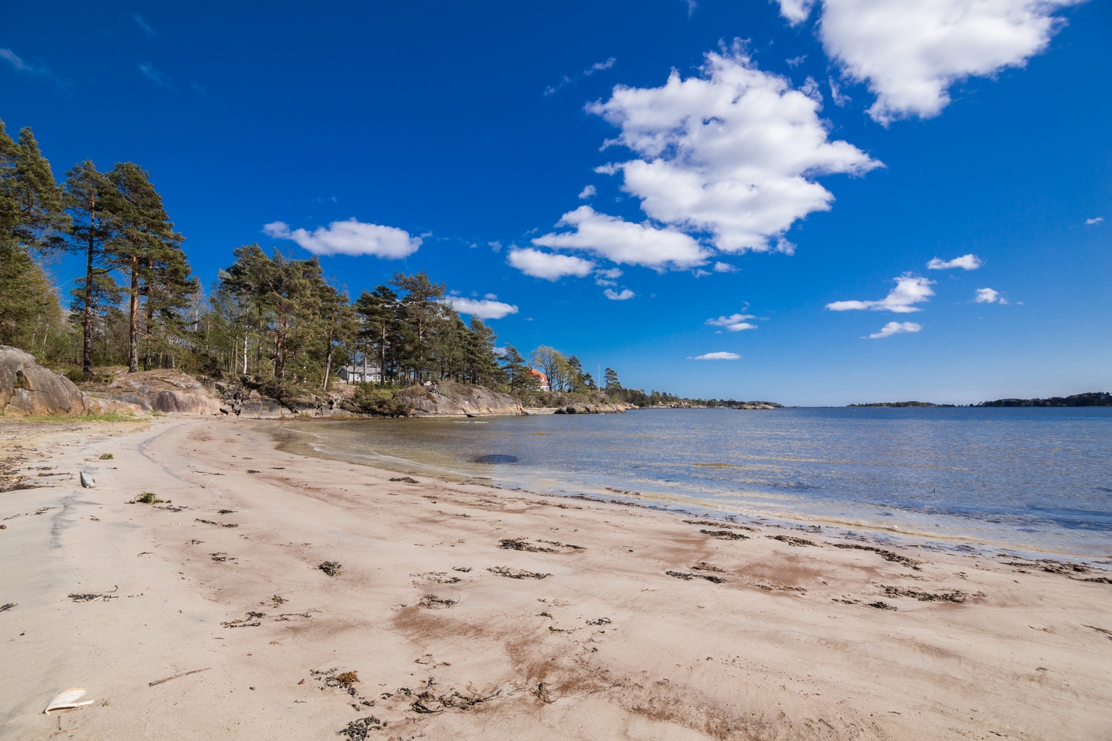 Strand ved "Levra" mot syd Galleribilde