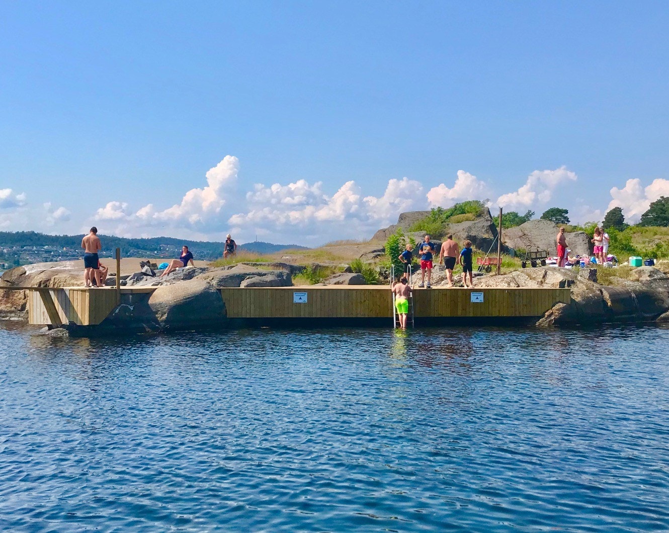 Badeplassene brukes mye Galleribilde