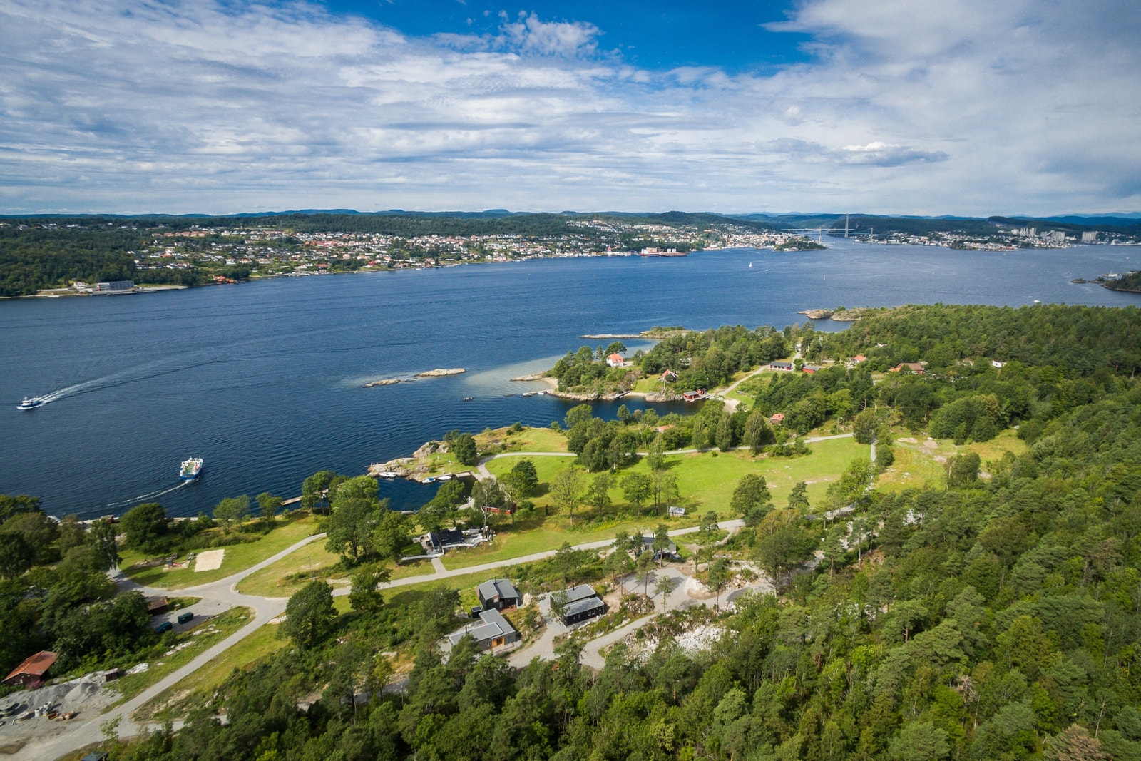 Bjørkøya sett mot nordvest - mot Brevik Galleribilde