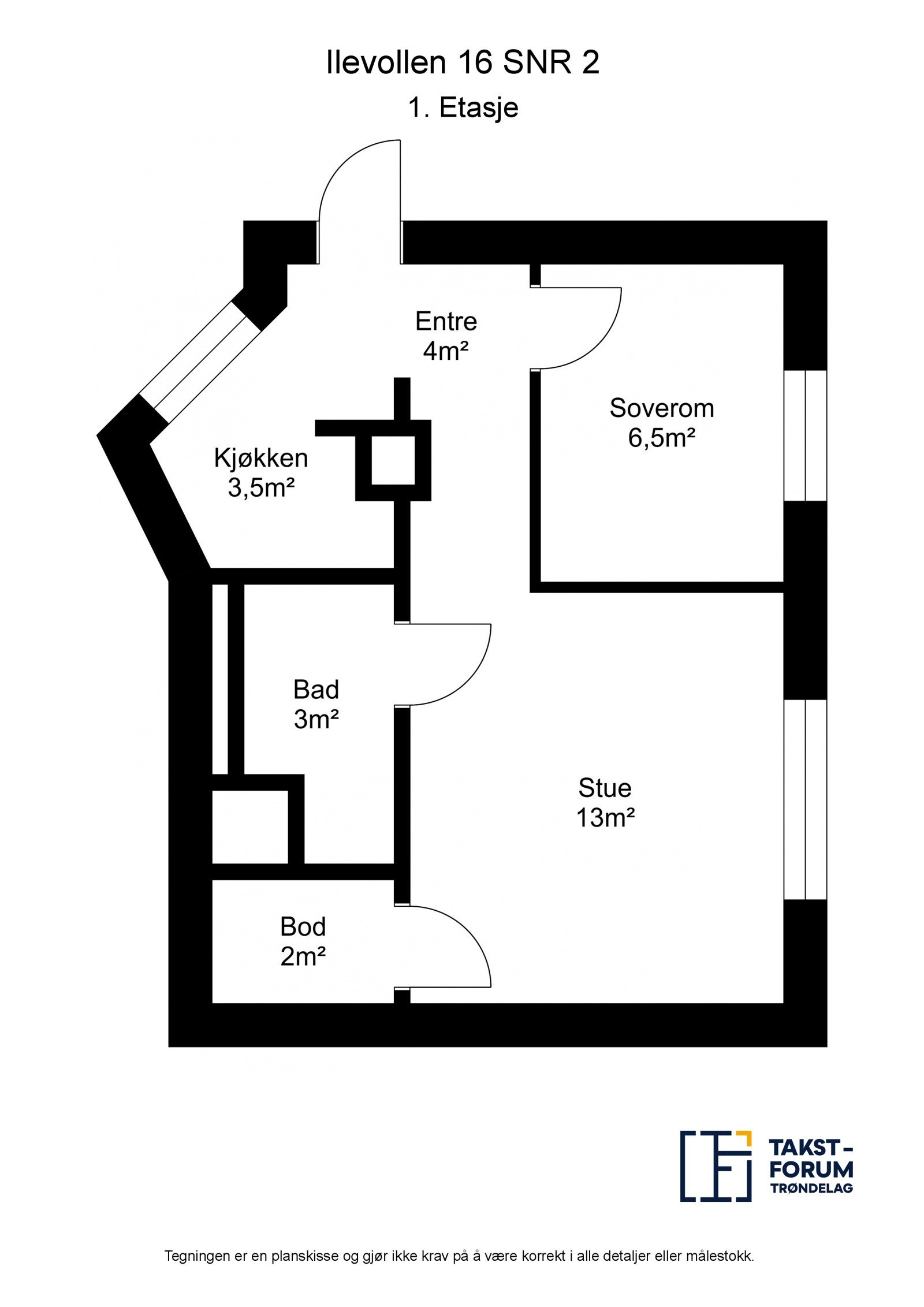 Planskisse Galleribilde