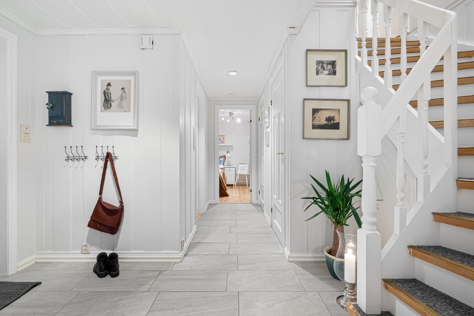 Flis på gang har varmekabler i gulv, som sørger for en behagelig oppvarming året rundt Galleribilde