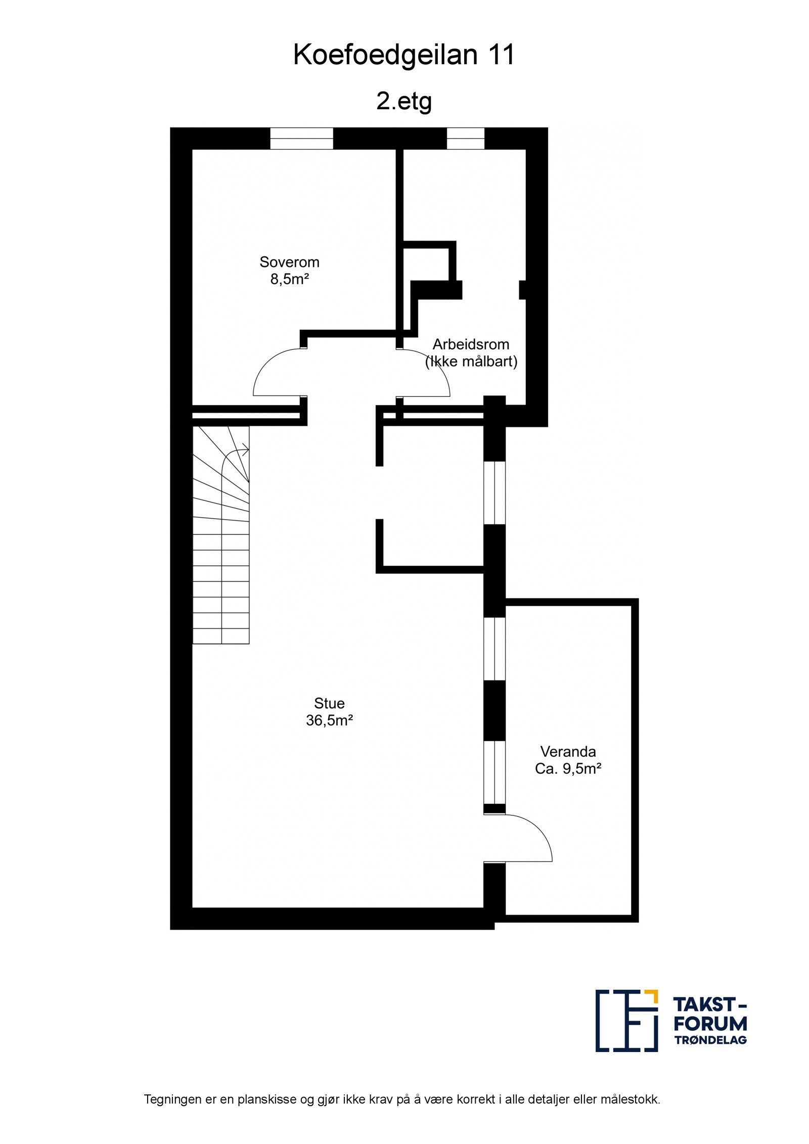 Planskisse 2. etasje Galleribilde