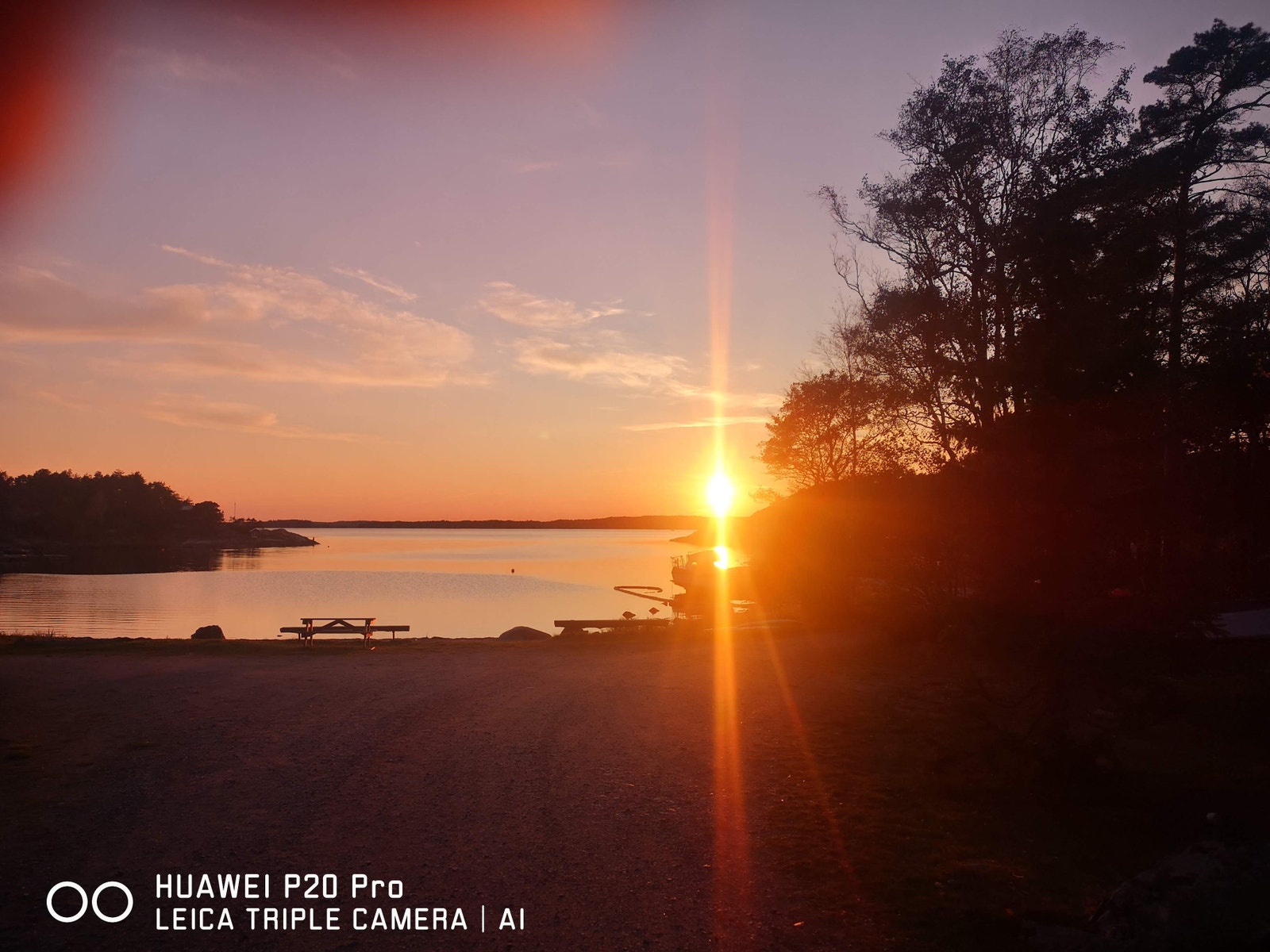 Kveld på stranden Galleribilde