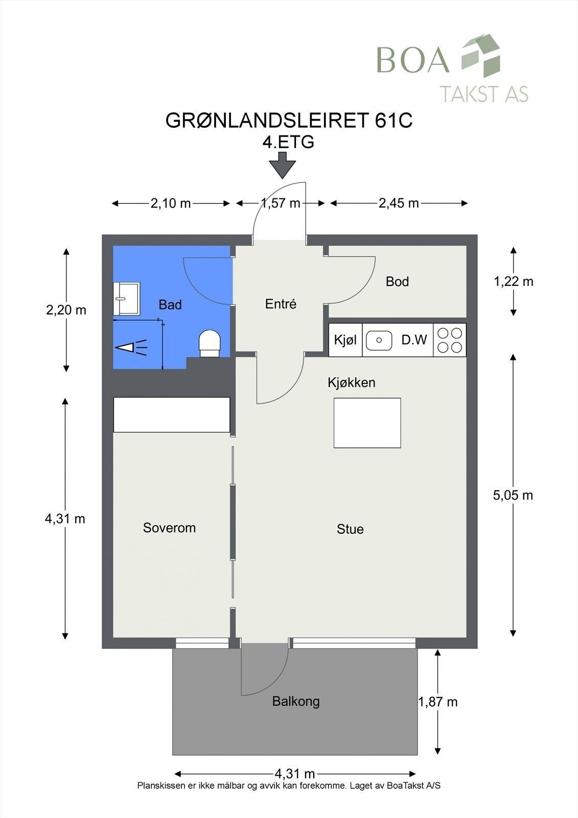 Leilighetsplan Galleribilde