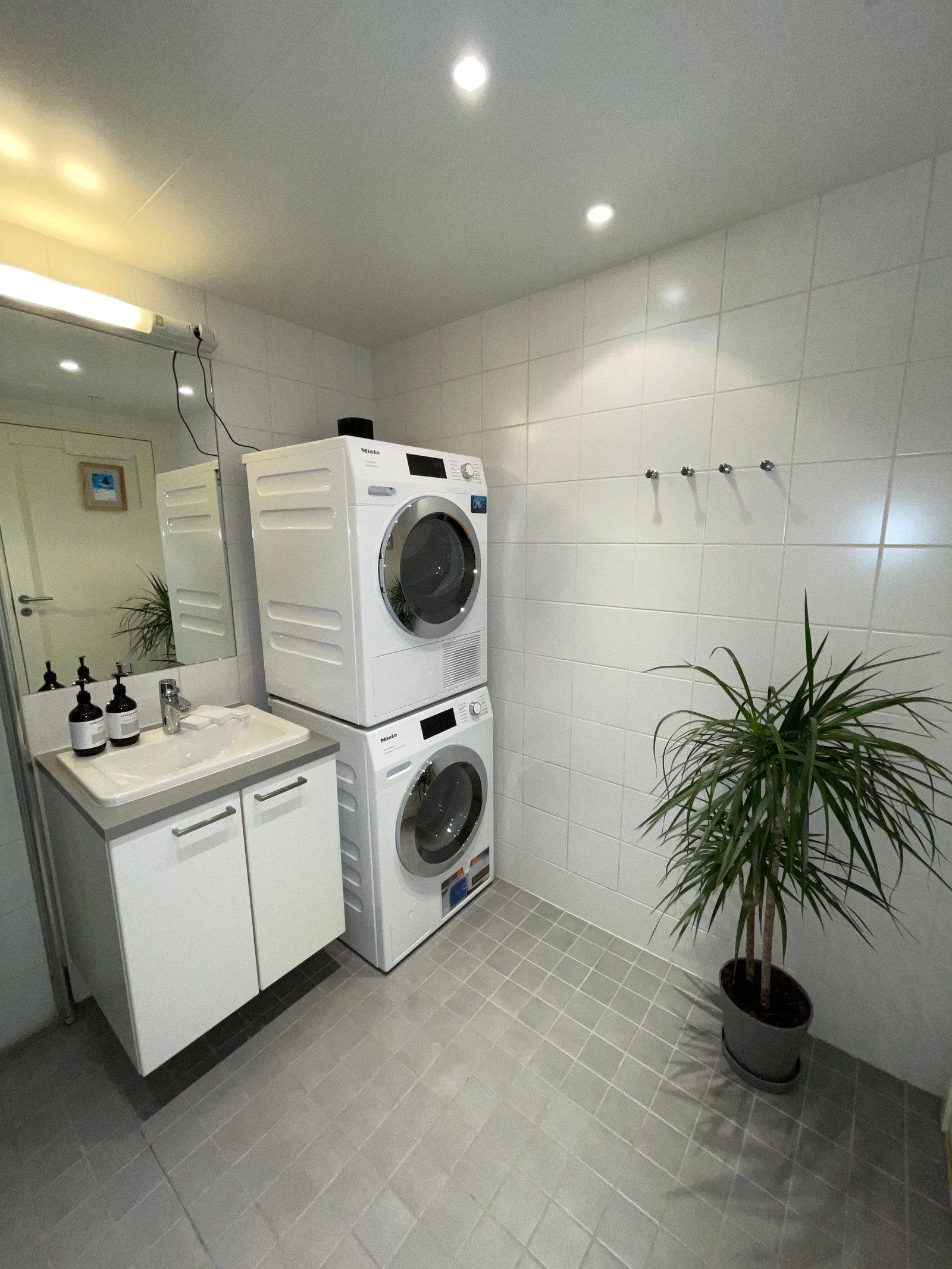 Miele vaskemaskin og tørketrommel + Sonos høyttaler Galleribilde
