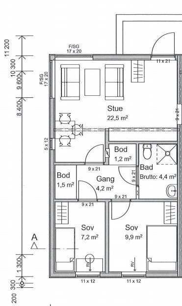 Plantegning Galleribilde