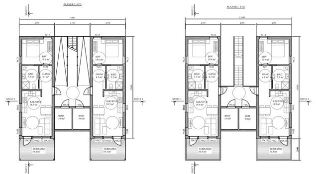 Plantegning Galleribilde