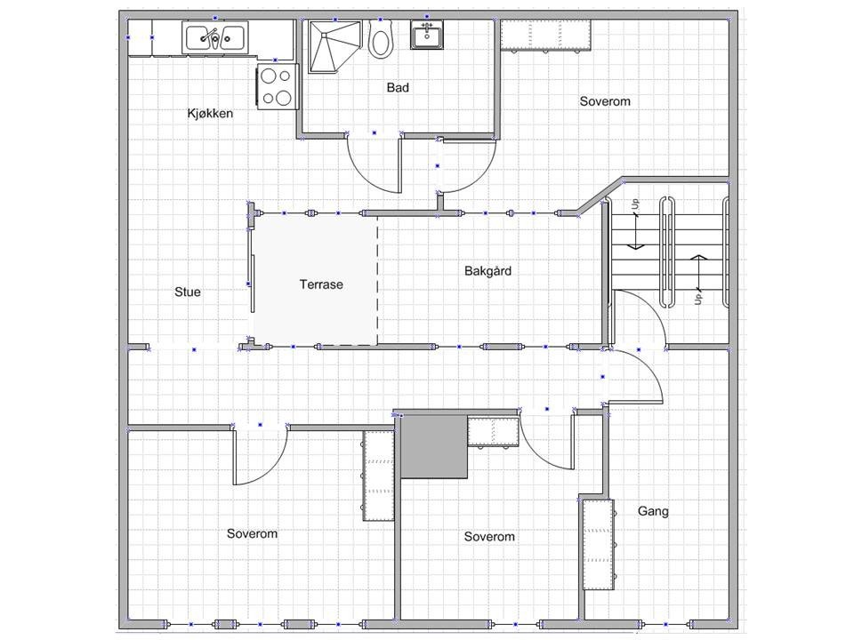 Planskisse for leiligheten Galleribilde