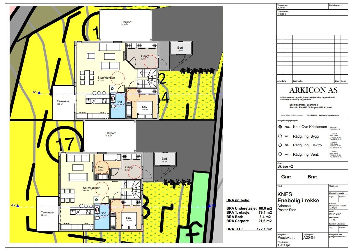 Alternative planløsninger 1. etasje Galleribilde