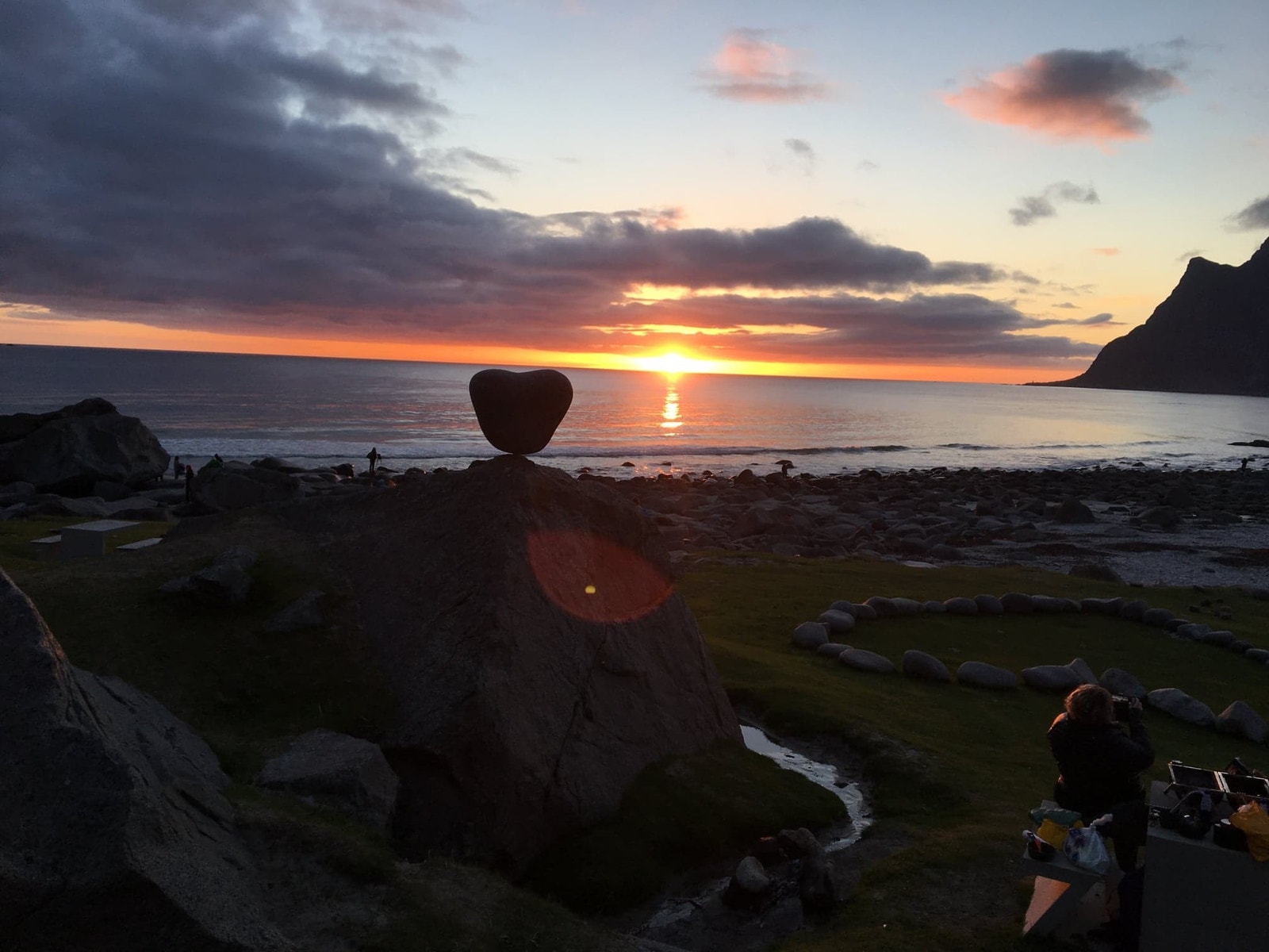 Midnattsol på Uttakleiv Galleribilde