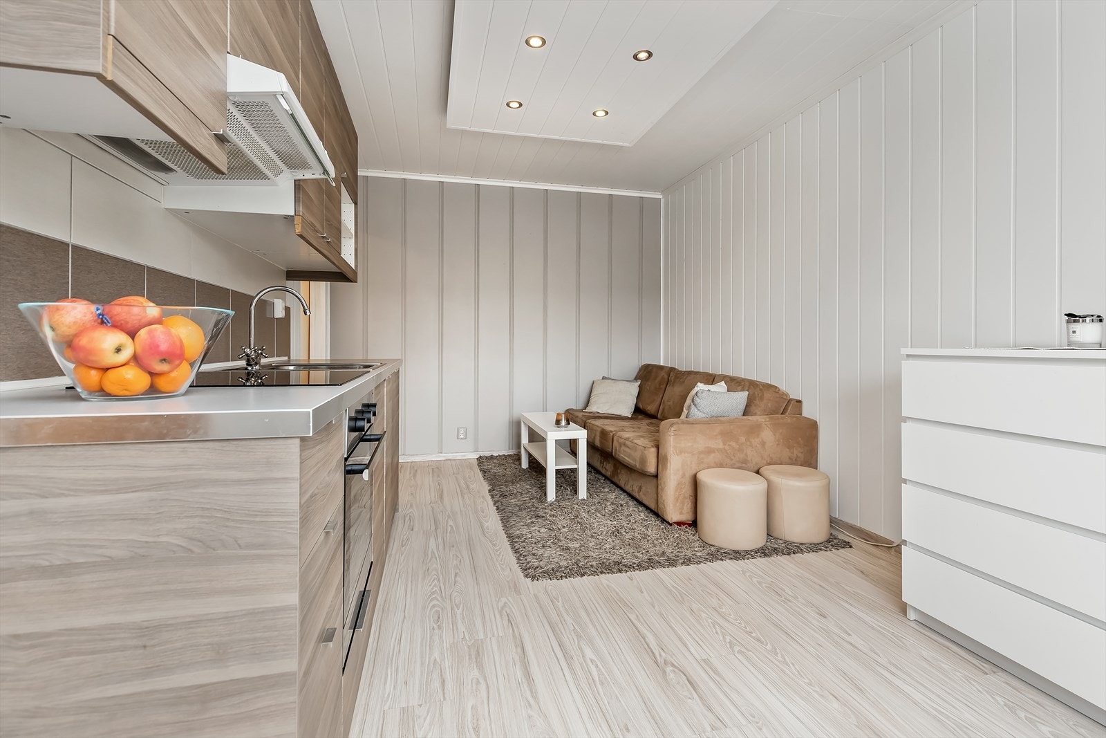 Både plass til sofagruppe og spisebord Galleribilde