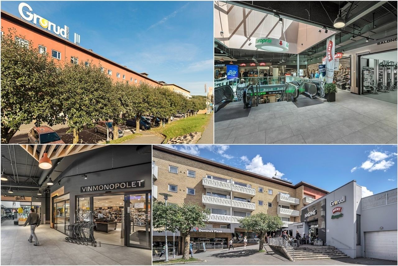 Grorud nærsenter med et godt utvalg av butikker Galleribilde