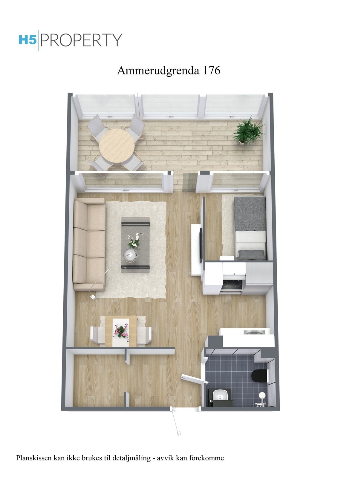 Plantegning 3D Galleribilde