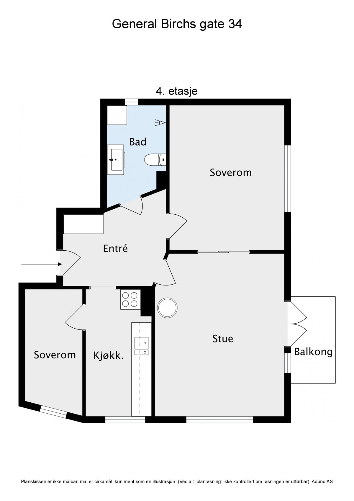 Plantegning Galleribilde
