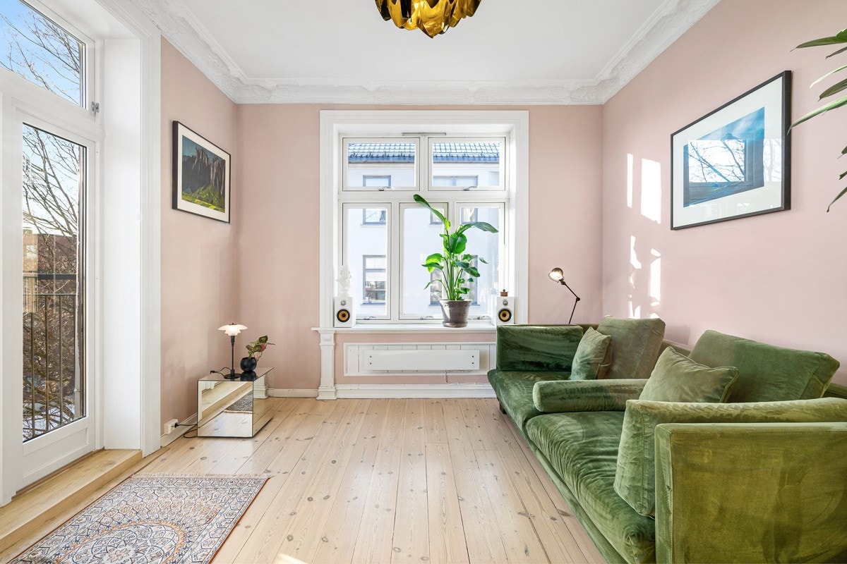 Fra stue har du utgang til en flott balkong Galleribilde