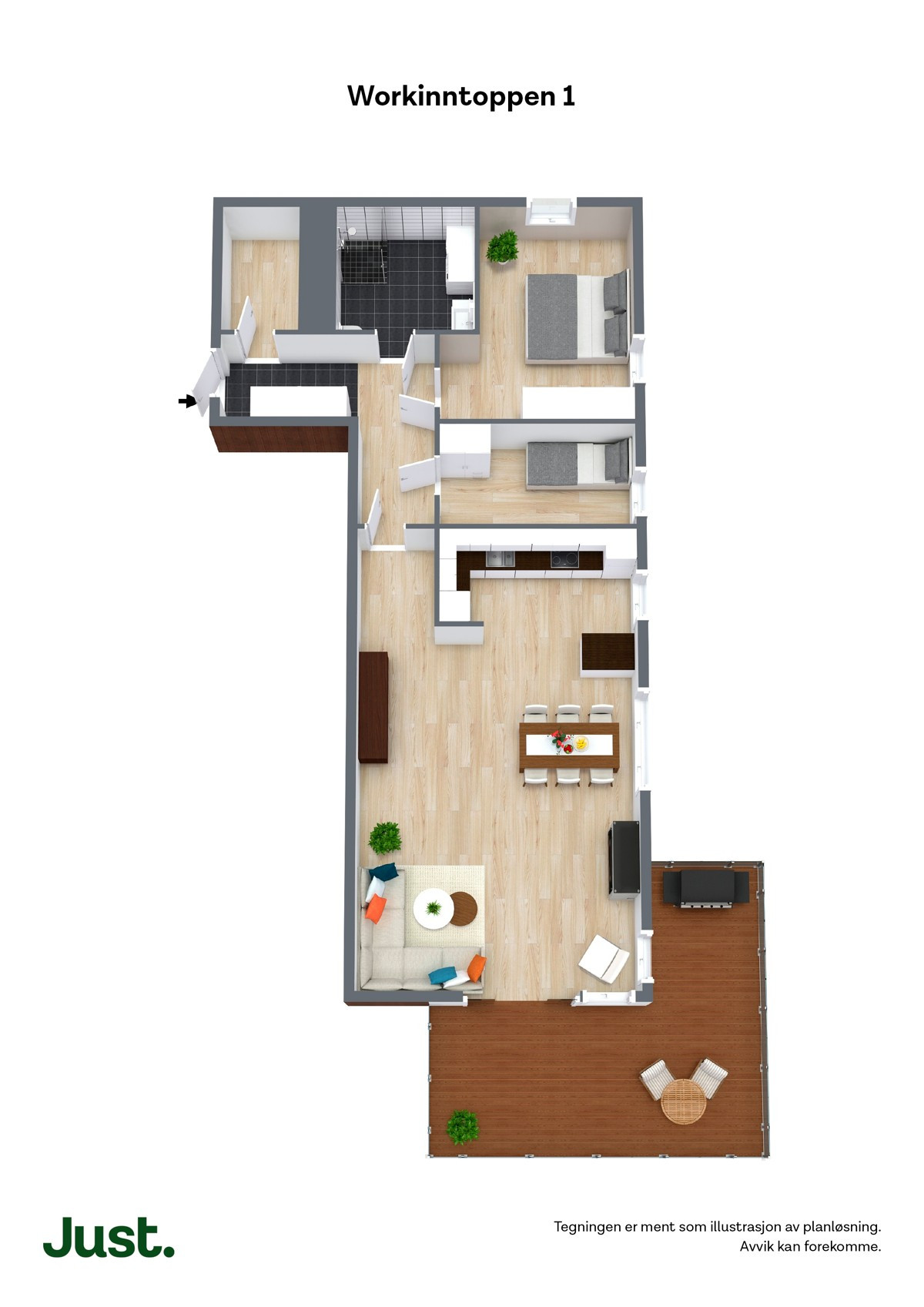 Planskisse 3D