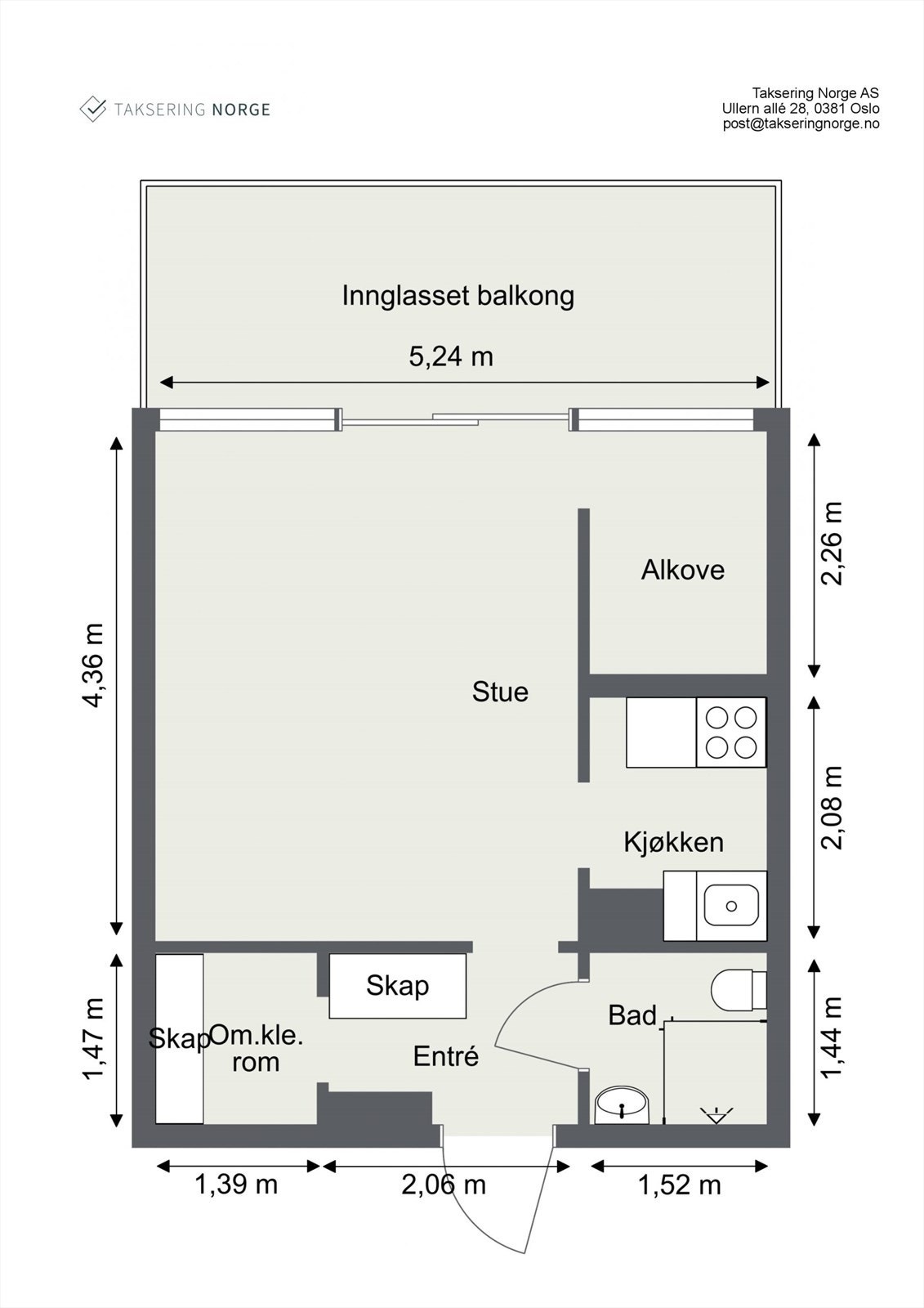 plantegning med snitt Galleribilde
