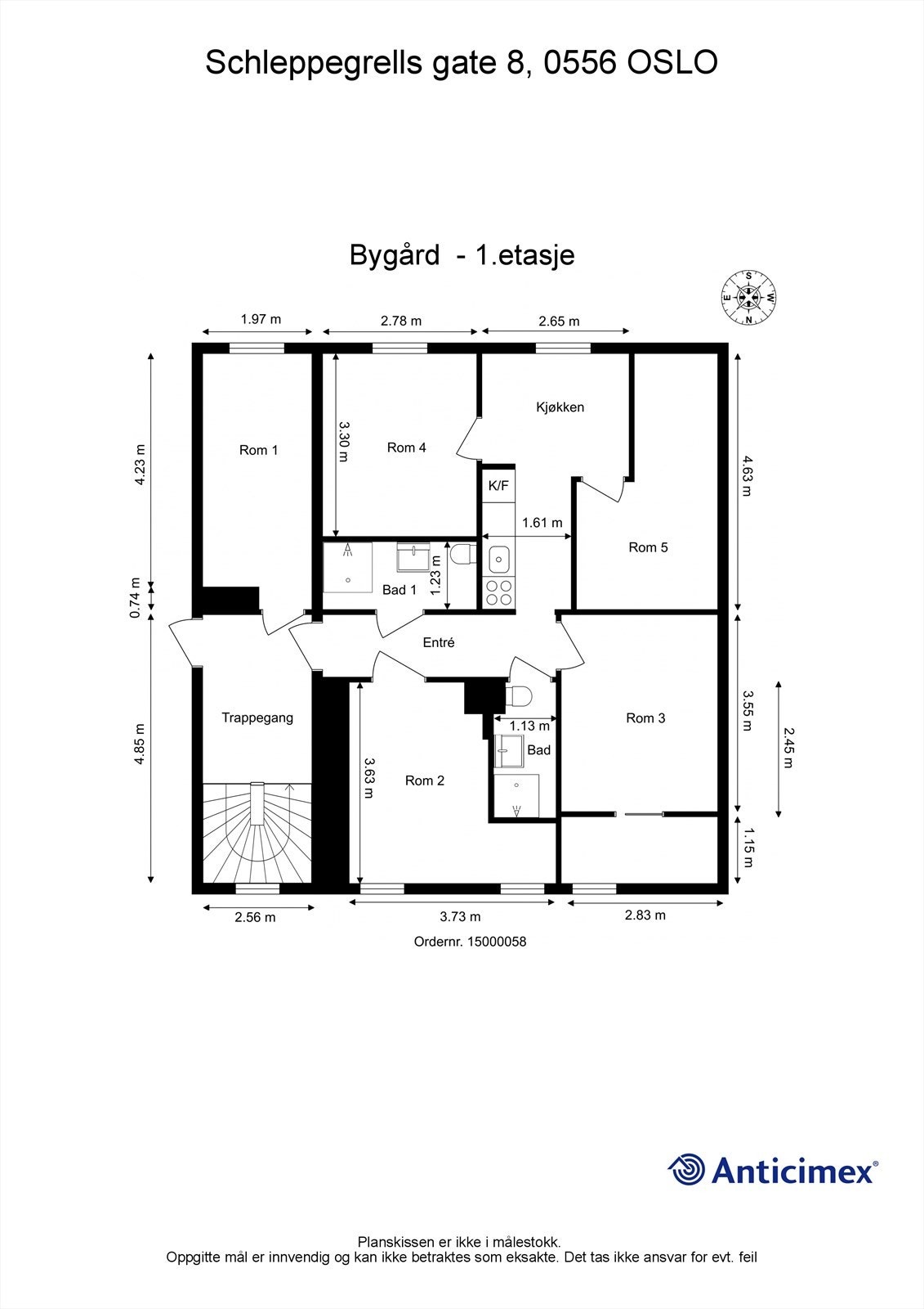 Plantegning 1.etasje Galleribilde