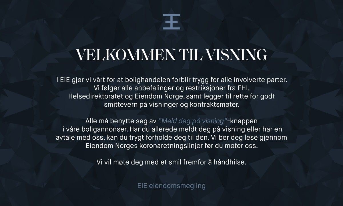 Husk å melde deg på visning. Galleribilde