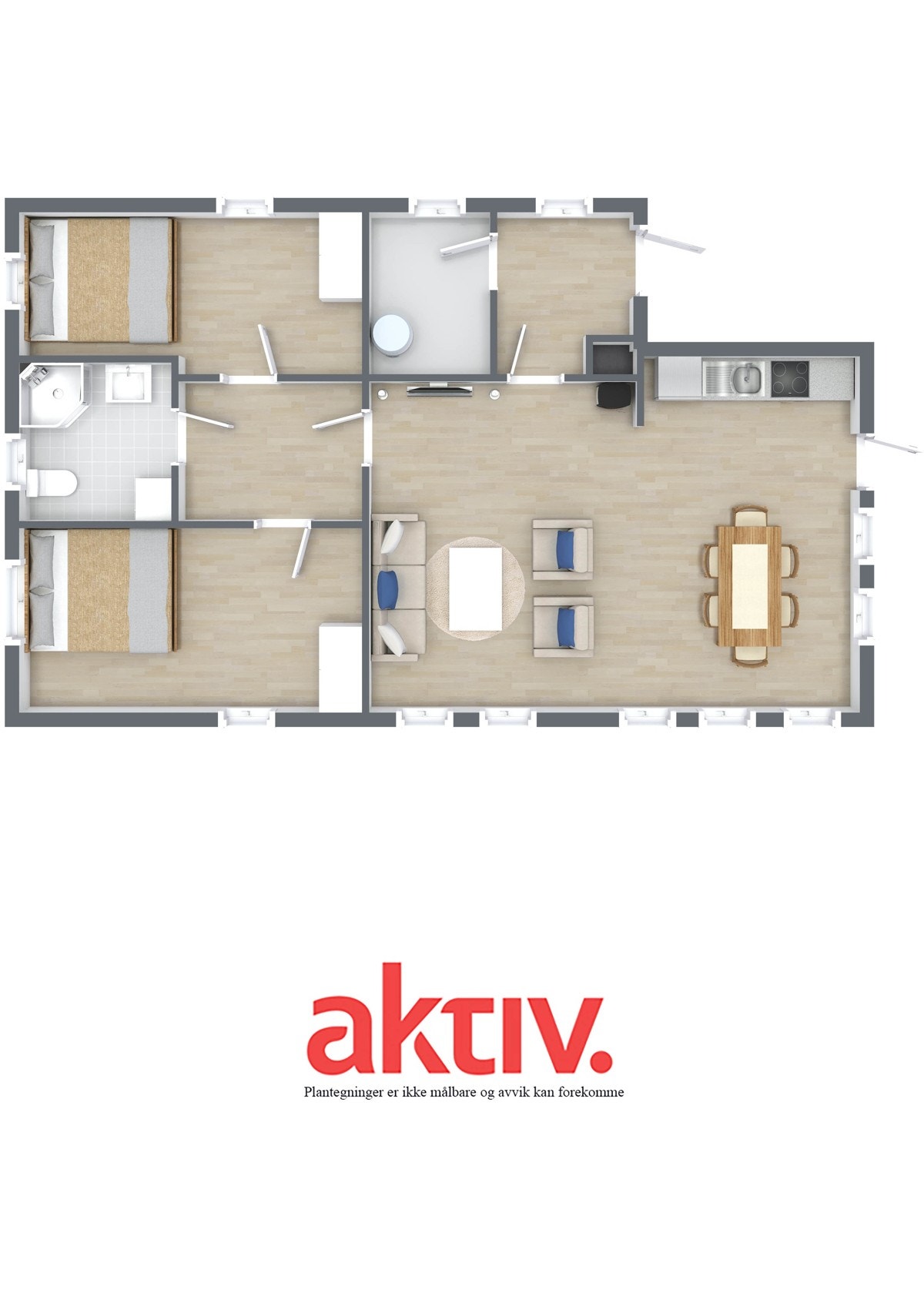 RoomSketcher 3D Floor Plan1 kopi Galleribilde
