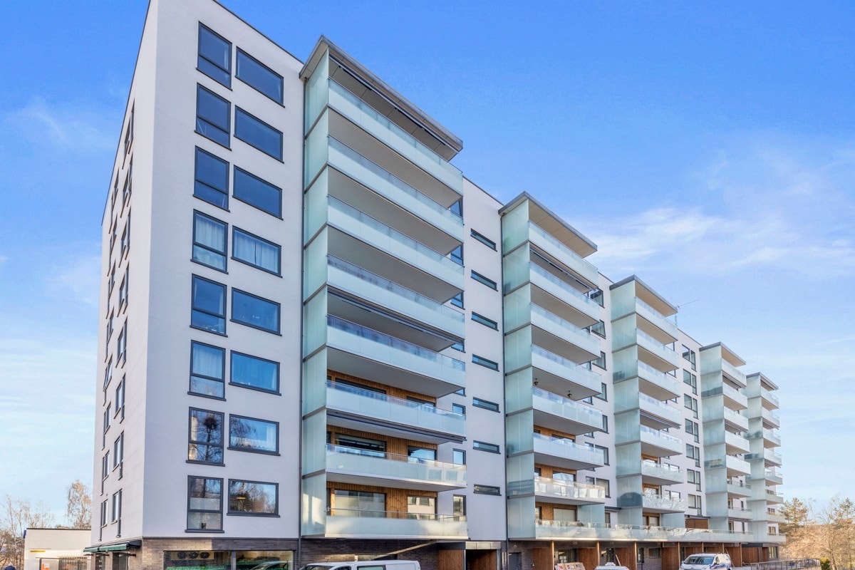 Fasadene i borettslaget er nylig rehabilitert/oppgradert. Galleribilde