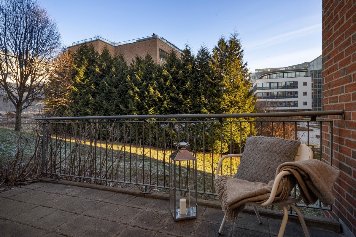 Uteplass i tilknytning til mesanin på ca. 10 kvm. Galleribilde