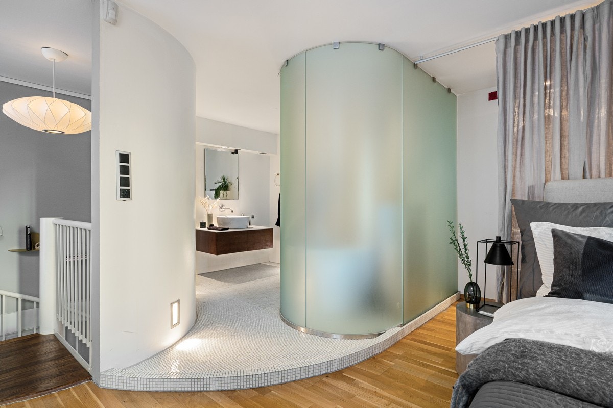 Baderom i tilknytning til mesanin Galleribilde