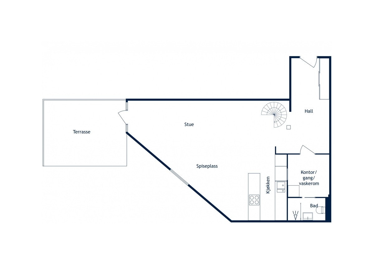 Plantegning 1.etasje Galleribilde