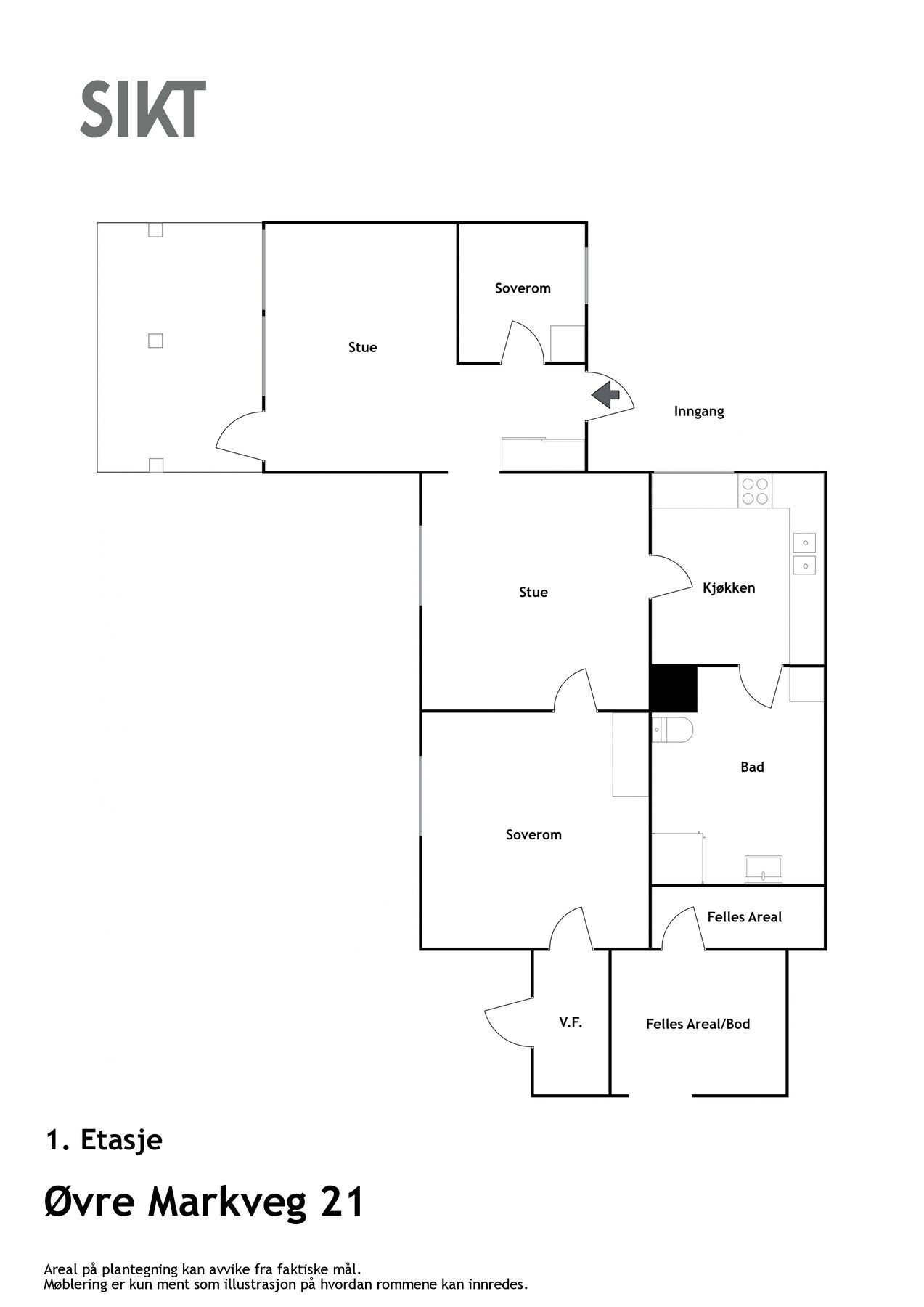 Plantegning. Galleribilde