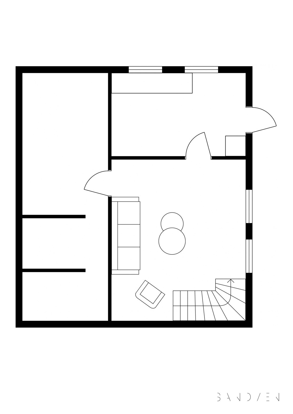 Planløsning U.etg Galleribilde