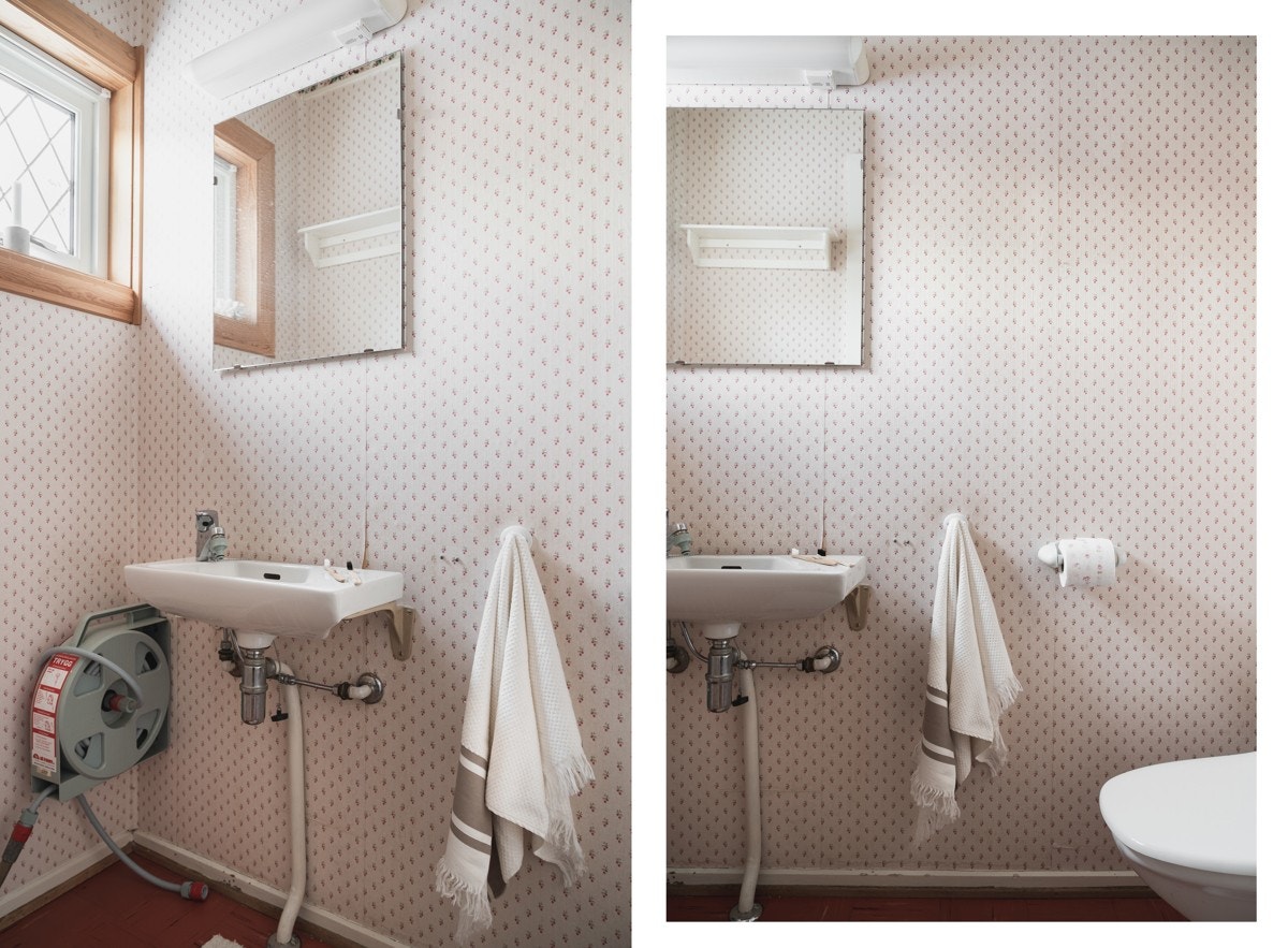 Vegg i vegg med badet finner du et praktisk gjestetoalett. Galleribilde
