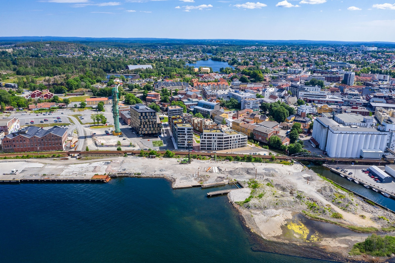 En helt ny badepark er planlagt på Rabben ytterst på Verket. Galleribilde