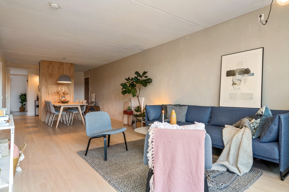 Leiligheten er gjennomgående med godt lysinnslipp. Galleribilde