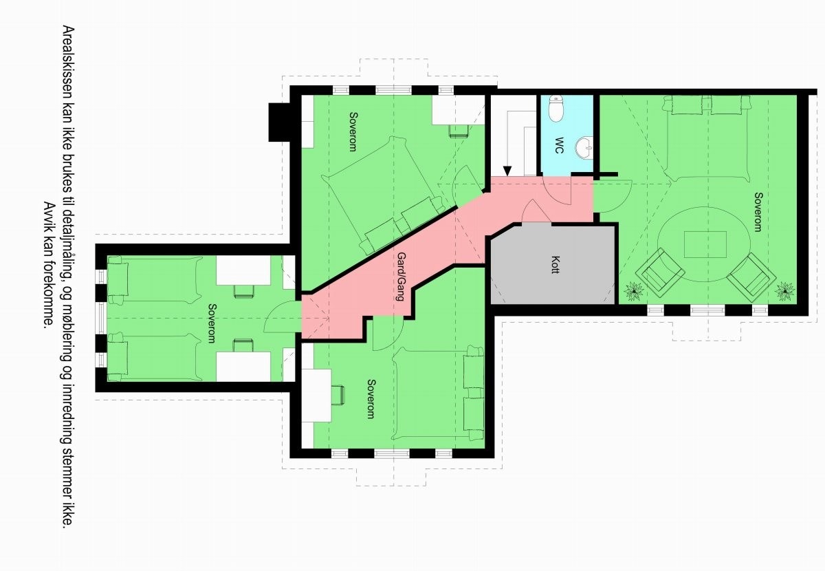 Hovedhytte 2. etasje Galleribilde