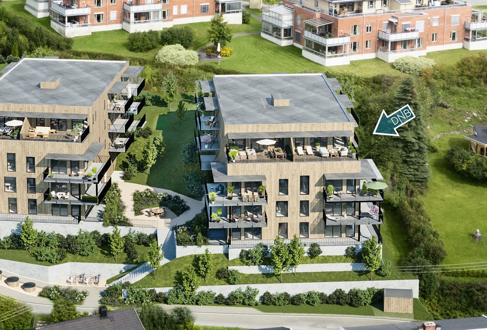 Leiligheten ligger i toppetasjen med vinduer på 3 sider Galleribilde