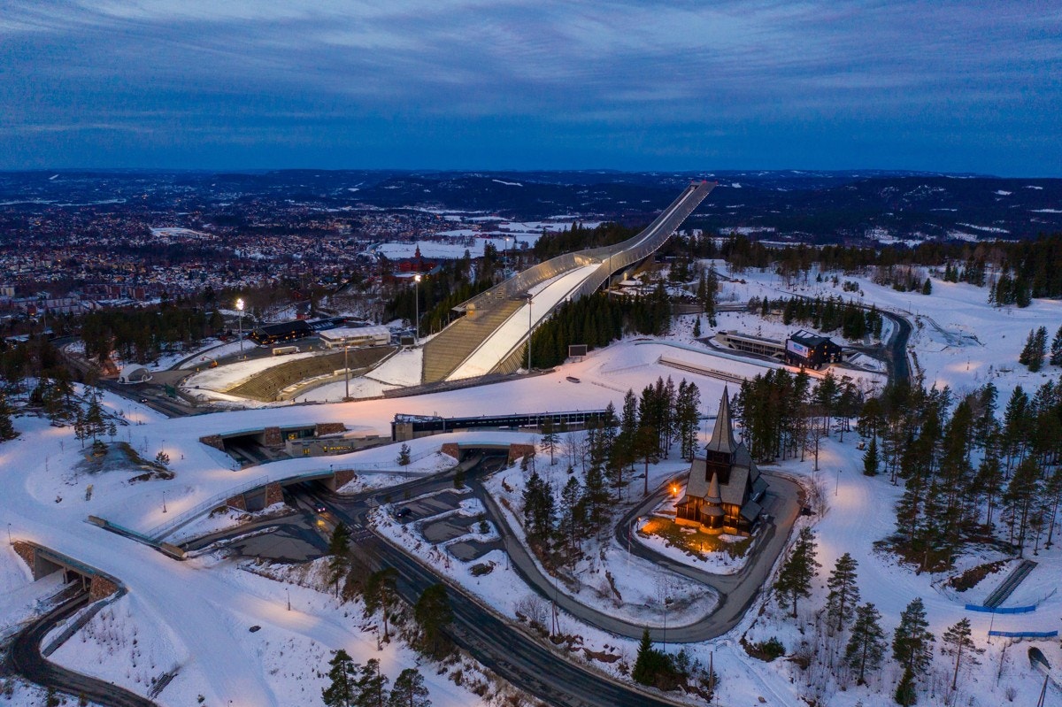En liten biltur unna ligger Tryvann/Wyllerløypa og Holmenkollen. Galleribilde