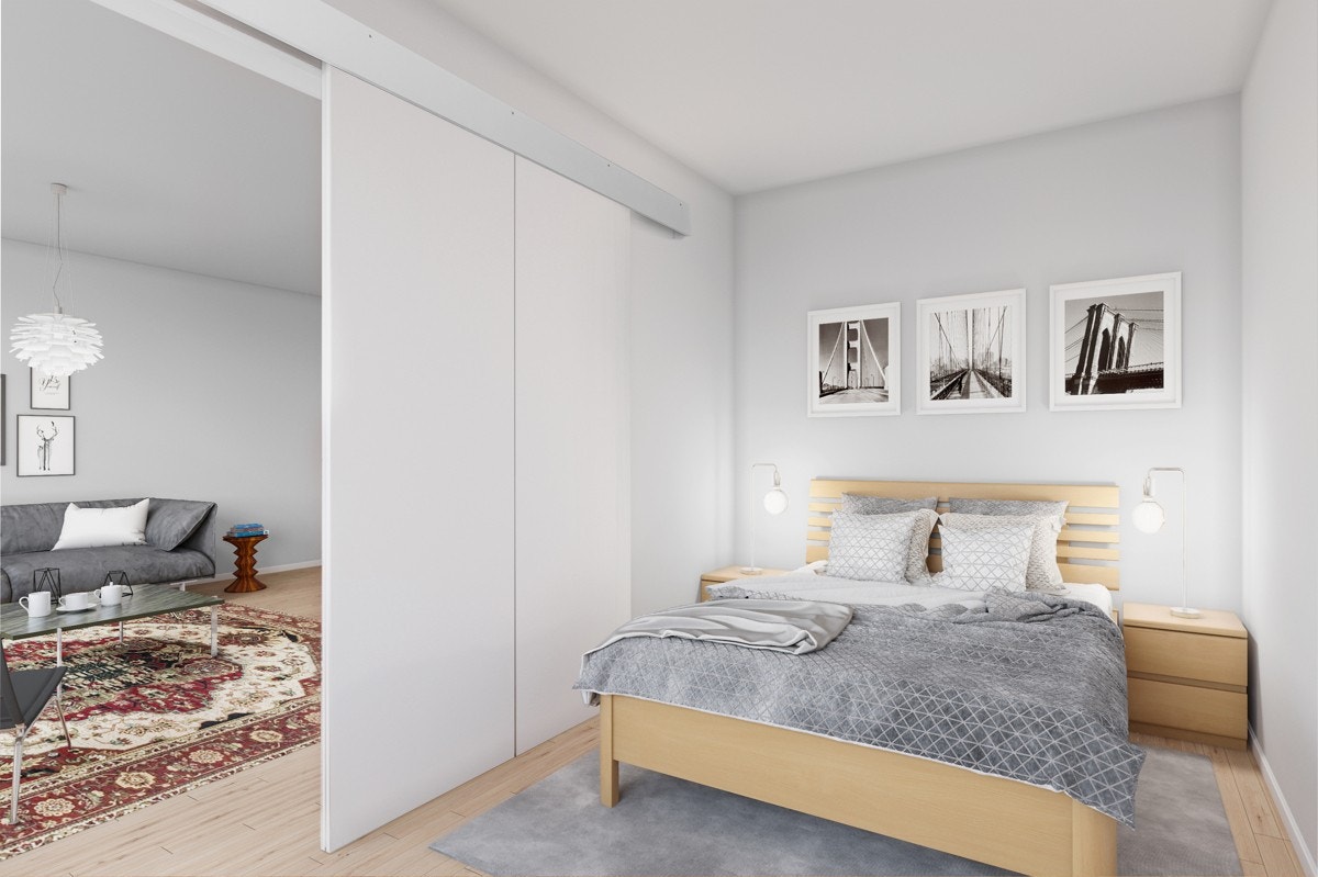 Inspirasjon til oppussing av soverom. Galleribilde