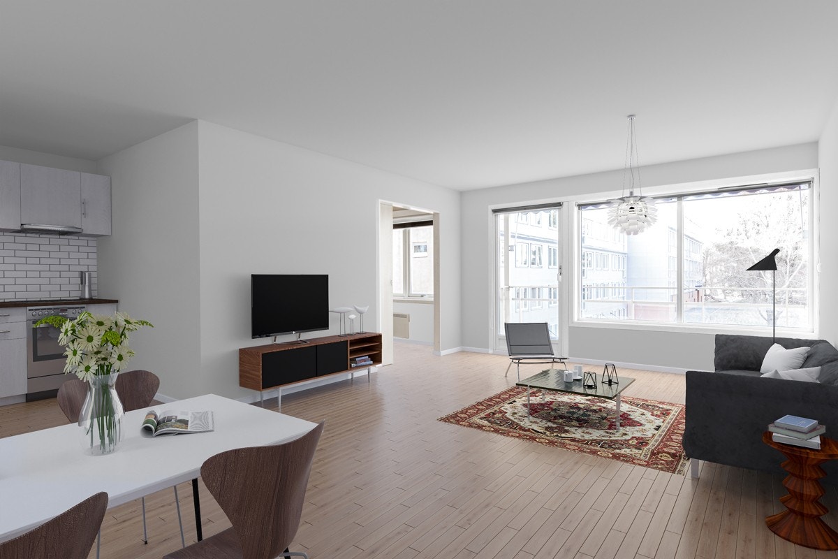 Illustrasjon. Slik kan stuen din bli! Galleribilde