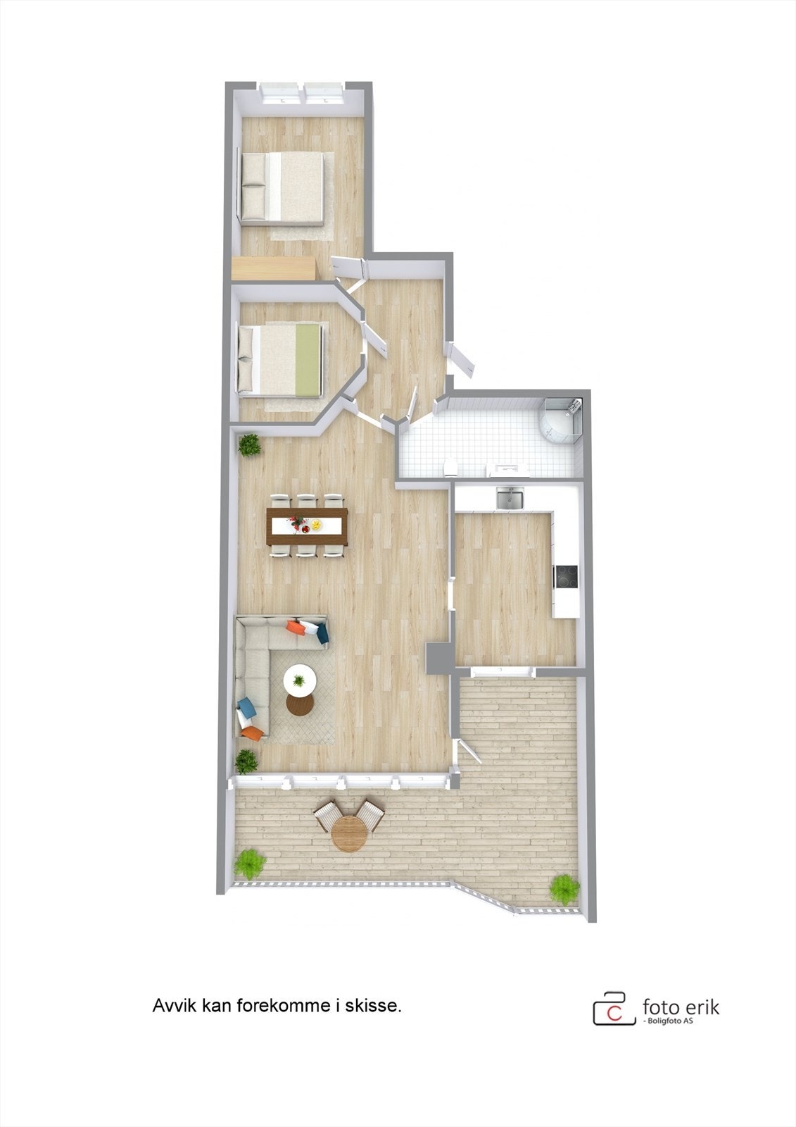 3D-skisse Galleribilde