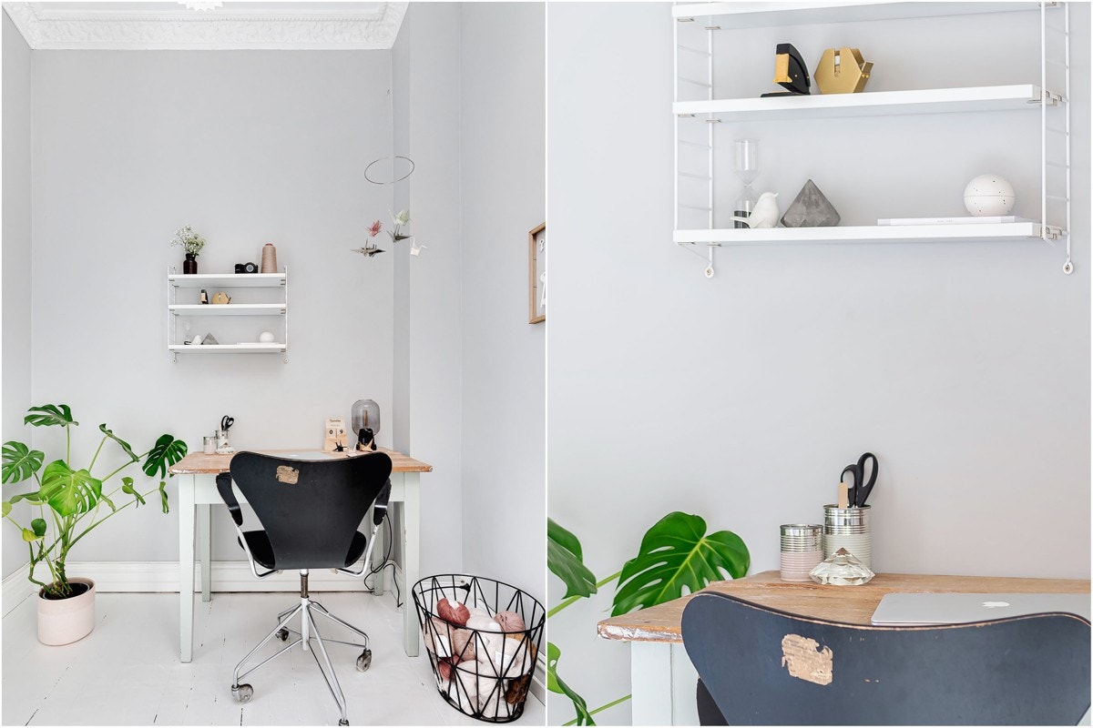 Her er det mer enn god nok plass til å ha hjemmekontoret, walk-in-closet, eller det du måtte ønske. Det er også gode skap-/hylleløsninger. Galleribilde