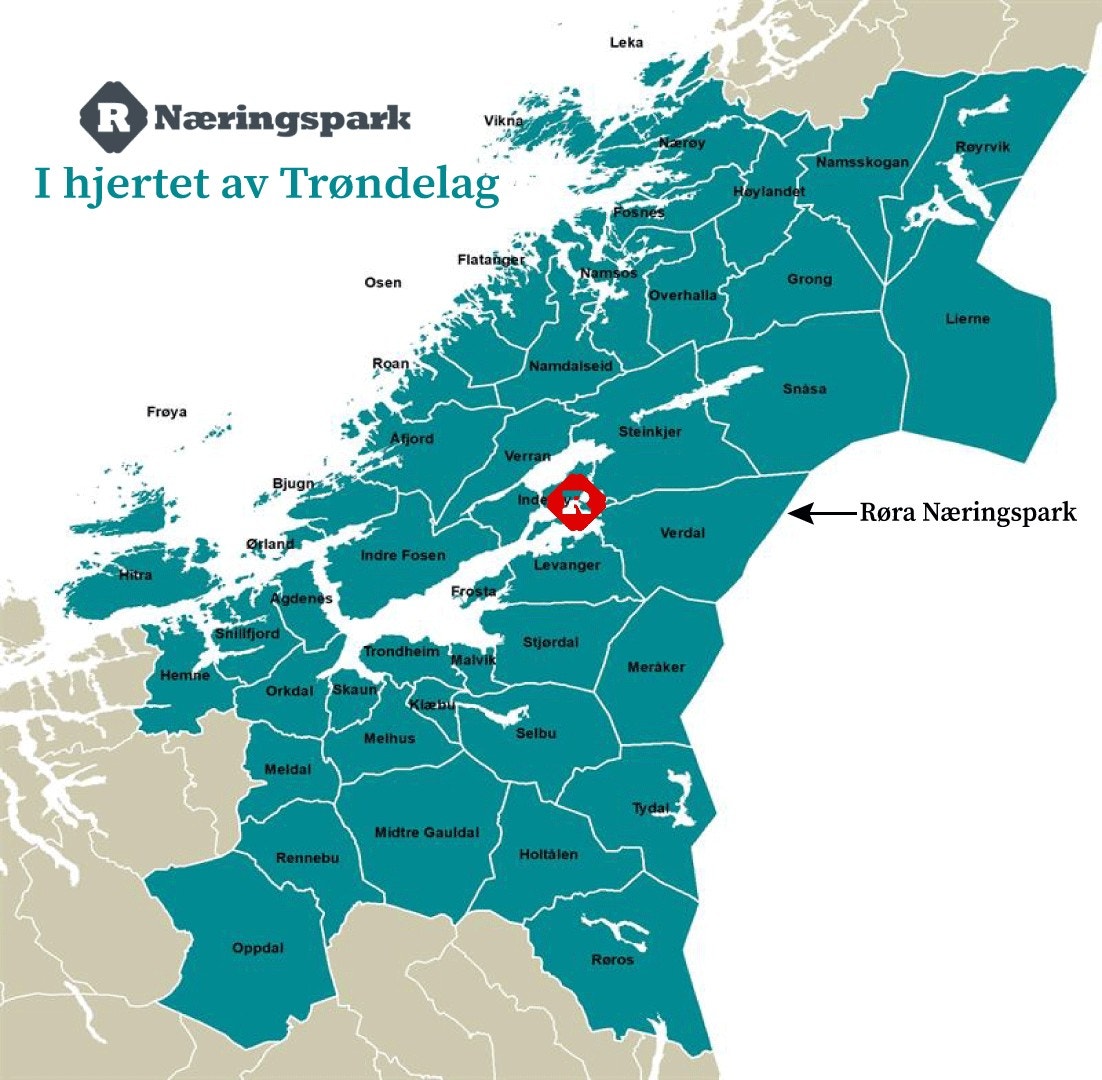 Næringsareal sentralt i Trøndelag. Galleribilde