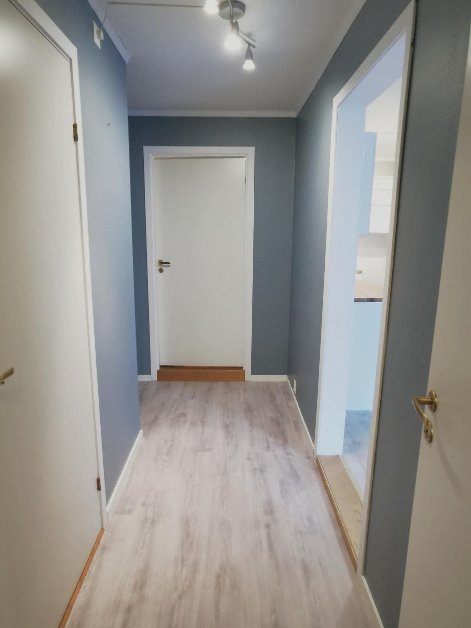 Gangen. Bod rett frem. Stue til høyre, soverom til venstre. Galleribilde